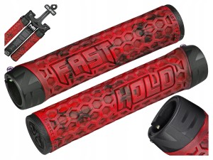 GRIPY NS BIKES HOLD FAST CZERWONE 148 MM MTB / DH