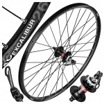 KOŁO ROWEROWE PRZÓD RODI 26" NOVATEC CZARNE TARCZA