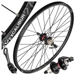 KOŁO ROWEROWE TYŁ RODI 27,5'' NOVATEC CZARNE TARCZA