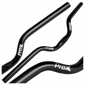 KIEROWNICA ROWEROWA PROX STALOWA CZARNA TREKKINGOWA 640 / 60 / 25,4 MM