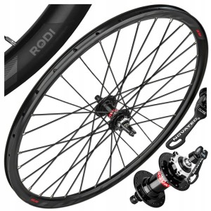 KOŁO ROWEROWE PRZÓD RODI CORSA 28/29" 622x19 NOVATEC NT-D041 CZARNE TARCZA