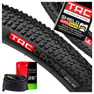 OPONA ROWEROWA TRC CROSSMAN 26x1,95 / 50-559 ANTYPRZEBICIOWA + DĘTKA PROX