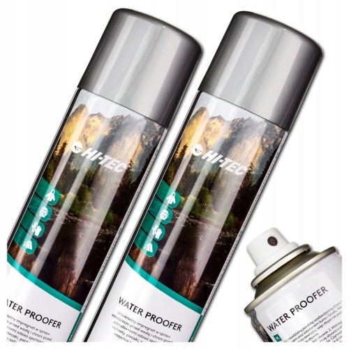 ZESTAW IMPREGNAT HI-TEC WATER PROOFER SPRAY DO BUTÓW ODZIEŻY PLECAKÓW 250ml
