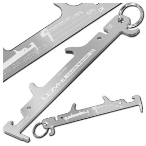 PRZYMIAR LEZYNE CHAIN GAUGE MIERNIK DO POMIARU ZUŻYCIA ŁAŃCUCHA CHWYTAK