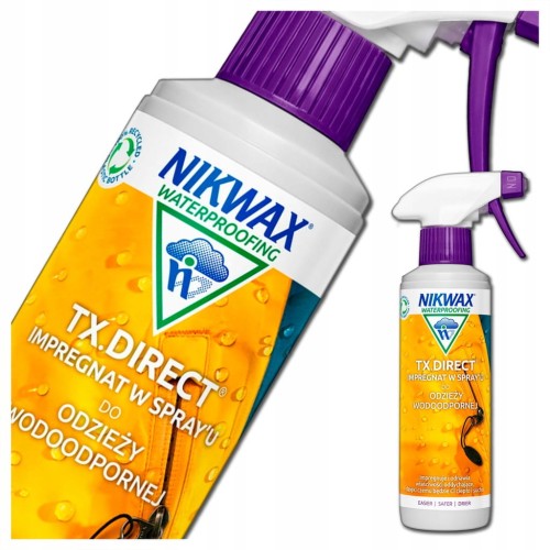 IMPREGNAT NIKWAX TX.DIRECT SPRAY DO ODZIEŻY WODOODPORNEJ Gore-Tex 300 ml