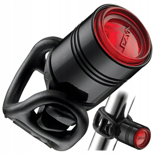 TYLNA MINI LAMPKA ROWEROWA LEZYNE FEMTO DRIVE 7 lm 5 TRYBÓW CZARNA BATERIE