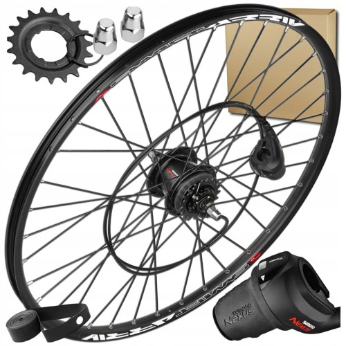 KOŁO ROWEROWE 28" 622x19 SHIMANO NEXUS 7 BIEGÓW Z MANETKĄ ZESTAW CENTERLOCK