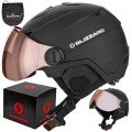KASK NARCIARSKI BLIZZARD DOUBLE VISOR Z PRZYŁBICĄ SZYBĄ ORANGE 60-63 cm