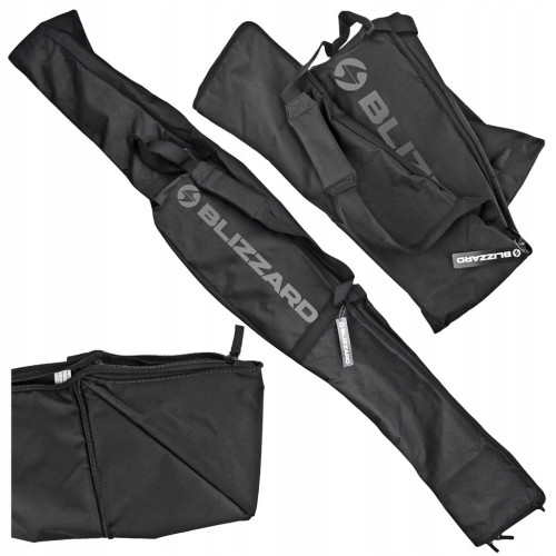 POKROWIEC TORBA NA NARTY BLIZZARD SKI BAG CZARNY REGULOWANY 160-180 cm