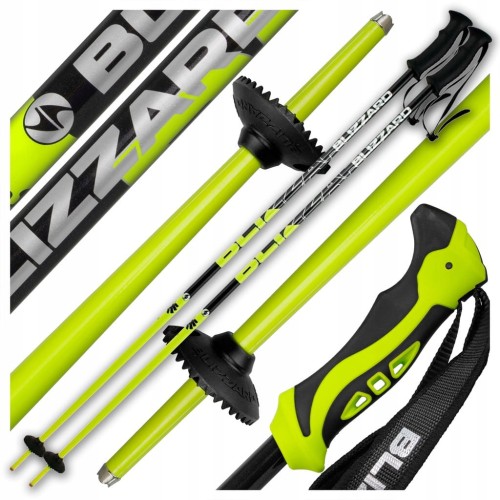 KIJE KIJKI NARCIARSKIE ZJAZDOWE BLIZZARD ALLMOUNTAIN NEON ŻÓŁTE 130 cm