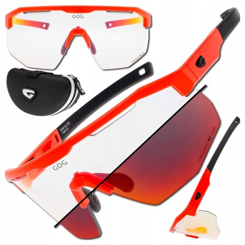 OKULARY SPORTOWE ROWEROWE GOG ARGO C DUŻA SZYBA Z FOTOCHROMEM CAT. 0-3