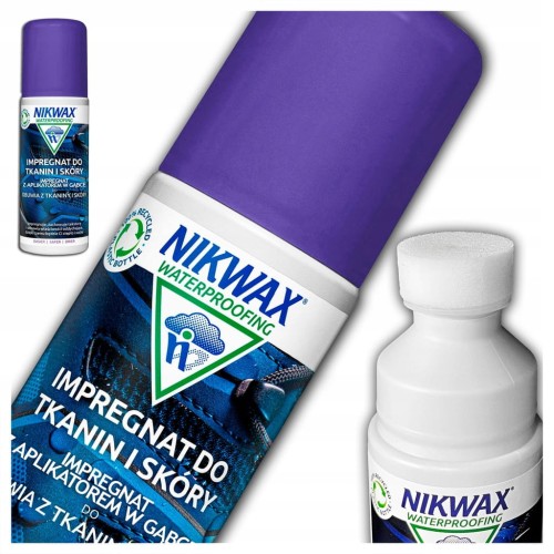 IMPREGNAT NIKWAX DO OBUWIA BUTÓW Z TKANINY I SKÓRY Gore-Tex GĄBKA 125 ml