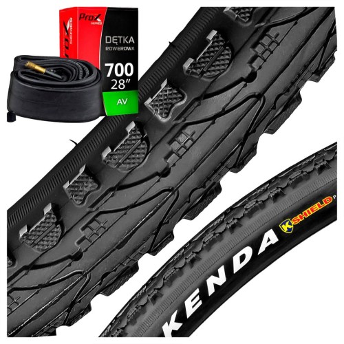 OPONA ROWEROWA KENDA KHAN K935 700x45C / 47-622 ANTYPRZEBICIOWA + DĘTKA