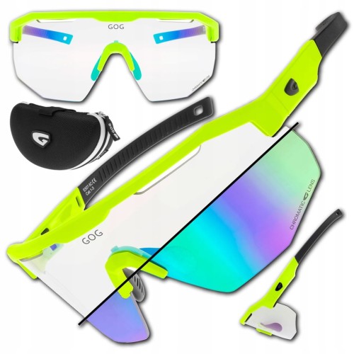 OKULARY SPORTOWE ROWEROWE GOG E507-5C ARGO C DUŻA SZYBA Z FOTOCHROMEM