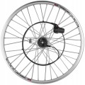 KOŁO ROWEROWE 28" 622x19 SHIMANO NEXUS 7 BIEGÓW Z MANETKĄ SREBRNE NITOWANE