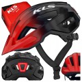 KASK ROWEROWY KELLYS DAZE LUMIO Z TYLNĄ LAMPKĄ RED CZERWONY M/L 55-58 cm