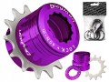 ADAPTER REDUKTOR KASETY BICYKLON SINGLE SPEED FIOLETOWY 13T