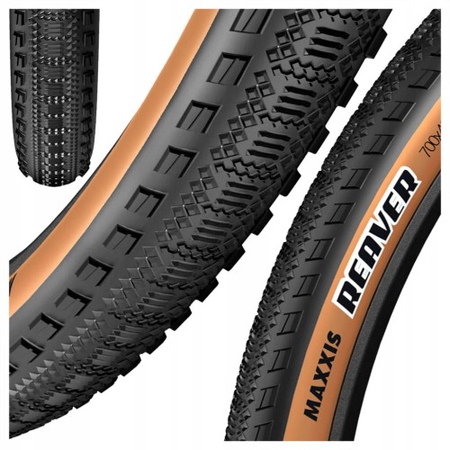 OPONA ROWEROWA MAXXIS REAVER 700x40C EXO Z BRĄZOWYM BOKIEM DO GRAVELA DRUT