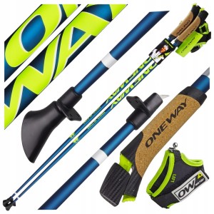 KIJE KIJKI NORDIC WALKING ONE WAY TEAM 18 MAG KARBONOWE DO CHODZENIA 115 cm
