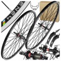 KOŁA ROWEROWE PRZÓD + TYŁ ALEXRIMS EN24 28/29 622x19 NOVATEC KASETA V-BRAKE