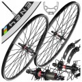 KOŁA ROWEROWE PRZÓD + TYŁ ALEXRIMS EN24 28/29 622x19 NOVATEC KASETA V-BRAKE