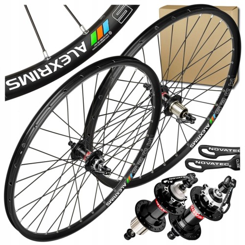 KOMPLET KOŁA ROWEROWE P+T ALEXRIMS MD25 29'' 622x25 NOVATEC TARCZA TUBELESS