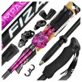 KIJE TREKKINGOWE FIZAN COMPACT MS Z KOMINEM MAGENTA NAJLŻEJSZE W GÓRY