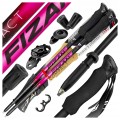 KIJE TREKKINGOWE FIZAN COMPACT PINK RÓŻOWE 59-132 cm NAJLŻEJSZE W GÓRY