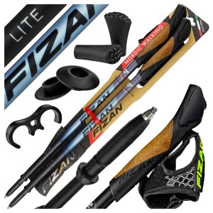 KIJKI NORDIC WALKING FIZAN LITE SUGAR SKŁADANE REGULOWANE DO CHODZENIA