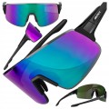 OKULARY ROWEROWE ARCTICA SPRINT S-357A DUŻE BEZRAMKOWE LUSTRZANKI REVO