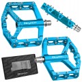 PEDAŁY ROWEROWE BICYKLON DX2 CNC PLATFORMOWE 3 ŁOŻYSKA MASZYNOWE NIEBIESKIE
