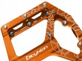 PEDAŁY ROWEROWE BICYKLON DX2 CNC PLATFORMOWE ŁOŻYSKA MASZYNOWE POMARAŃCZOWE