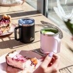 KUBEK TERMICZNY MAJESTIC SPORT GUMP NA KAWĘ HERBATĘ Z UCHWYTEM UCHEM 400 ml