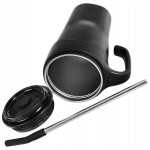 KUBEK TERMICZNY TERMOS ZE SŁOMKĄ I UCHWYTEM MAJESTIC SPORT JELLY 650 ml