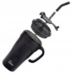 KUBEK TERMICZNY TERMOS ZE SŁOMKĄ I UCHWYTEM MAJESTIC SPORT JELLY 650 ml