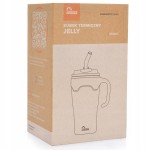 KUBEK TERMICZNY TERMOS ZE SŁOMKĄ I UCHWYTEM MAJESTIC SPORT JELLY 650 ml