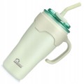 KUBEK TERMICZNY TERMOS ZE SŁOMKĄ I UCHWYTEM MAJESTIC SPORT JELLY 650 ml