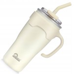 KUBEK TERMICZNY TERMOS ZE SŁOMKĄ I UCHWYTEM MAJESTIC SPORT JELLY 650 ml