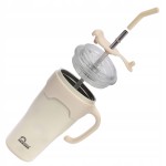 KUBEK TERMICZNY TERMOS ZE SŁOMKĄ I UCHWYTEM MAJESTIC SPORT JELLY 650 ml