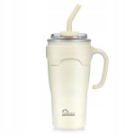 KUBEK TERMICZNY TERMOS ZE SŁOMKĄ I UCHWYTEM MAJESTIC SPORT JELLY 650 ml