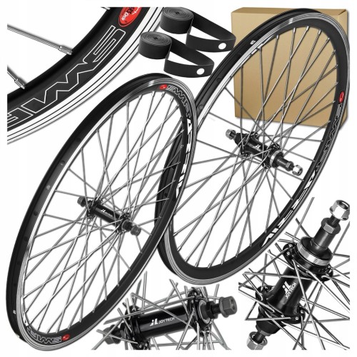 KOŁA ROWEROWE STARS 26'' 559x19 STOŻKOWE V-BRAKE POD WOLNOBIEG CZARNE