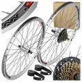 KOŁA ROWEROWE STARS 28'' 622x19 JOYTECH V-BRAKE Z WOLNOBIEGIEM SREBRNE
