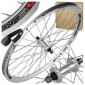 PRZEDNIE KOŁO ROWEROWE STARS 26'' 559x19 JOYTECH V-BRAKE STOŻKOWE SREBRNE