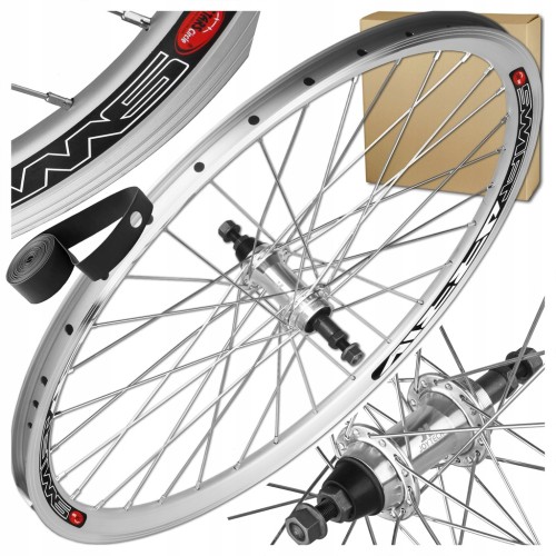 KOŁO ROWEROWE TYŁ STARS 26'' 559x19 JOYTECH V-BRAKE POD WOLNOBIEG SREBRNE
