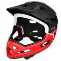 KASK ROWEROWY PROX CAGE II FULL FACE Z ODPINANĄ GARDĄ CZERWONY 57-62 cm / L