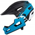 KASK ROWEROWY PROX CAGE II FULL FACE Z ODPINANĄ GARDĄ NIEBIESKI 57-62 cm L