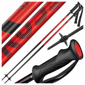 KIJE KIJKI NARCIARSKIE ZJAZDOWE ROSSIGNOL TACTIC CZARNE CZERWONE 110 cm