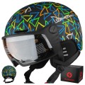 DZIECIĘCY JUNIORSKI KASK NARCIARSKI BLIZZARD FLASH VISOR Z SZYBĄ 52-56 cm