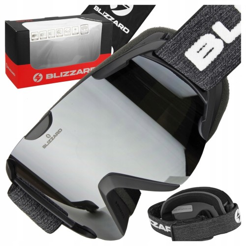 GOGLE NARCIARSKIE SNOWBOARDOWE BLIZZARD 938 MAVZO SMOKE SILVER OTG SZYBA S2