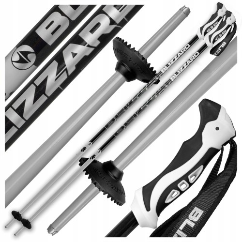 KIJE KIJKI NARCIARSKIE ZJAZDOWE BLIZZARD ALLMOUNTAIN SILVER CZARNE 115 cm